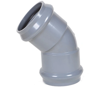 High Quality DIN Standard Plastic UPVC Pressure Elbow Pipe Fitting for Water Supply Rubber Ring Joint PVC Plumbing Pipe and Fittings