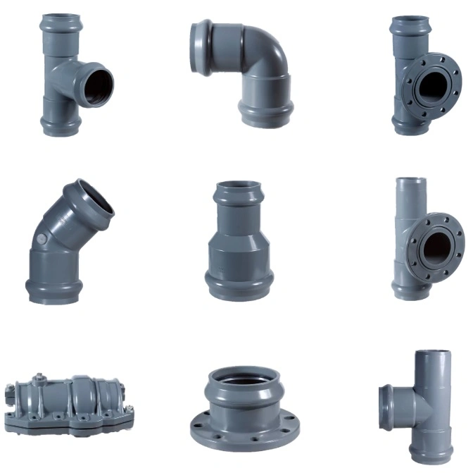 Plastic PVC Rubber Ring Pipe Connection Fittings Pn10