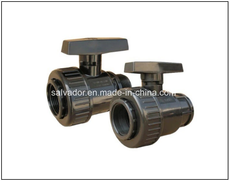 Hot Sell PVC Black Single Union Ball Valve for Irrigation (F/F)